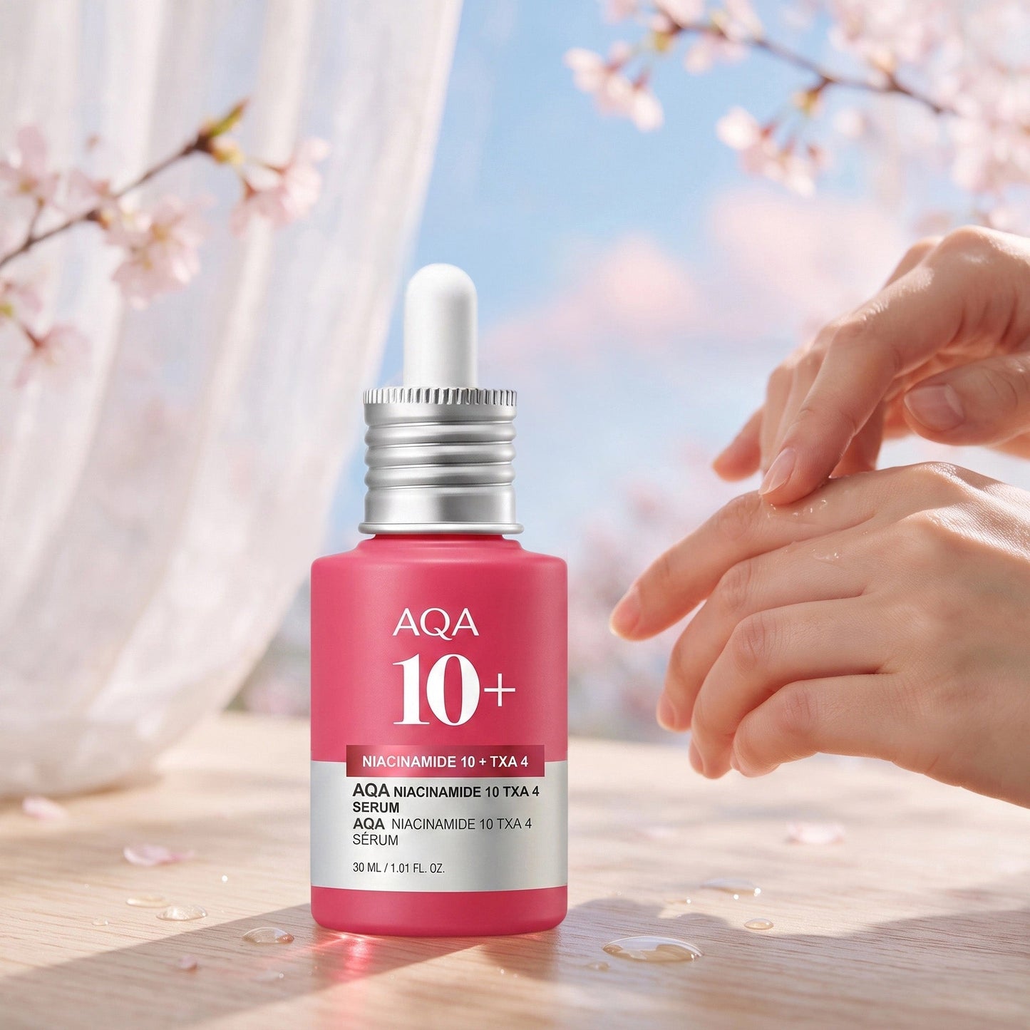AQA Niacinamide 10 + TXA 4 Serum, All-in-One Daily Facial Serum for Glass Skin, Korean Skincare