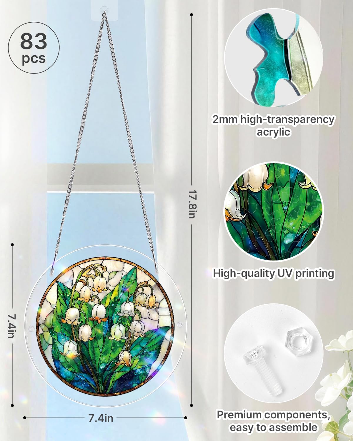 🔥Mother’s Day 49% OFF - DIY Acrylic Jigsaw Puzzle Suncatcher
