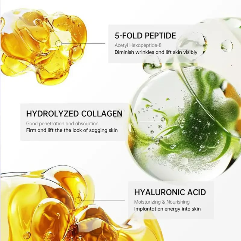 Collagen Neck Firming Cream with 5-Roller Massager | Anti-Aging & Hydrating Neck Care
