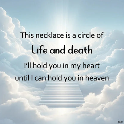 For Memorial - Life & Death Half Black Heart Ring