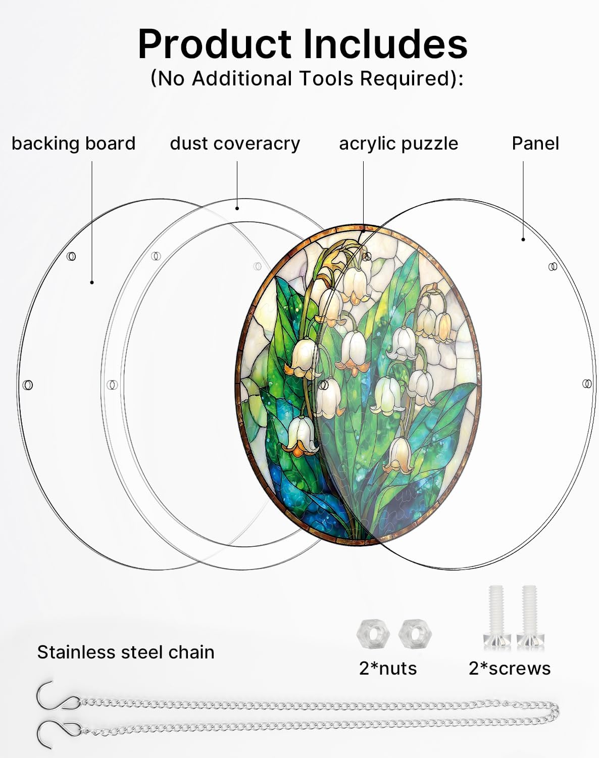 🔥Mother’s Day 49% OFF - DIY Acrylic Jigsaw Puzzle Suncatcher