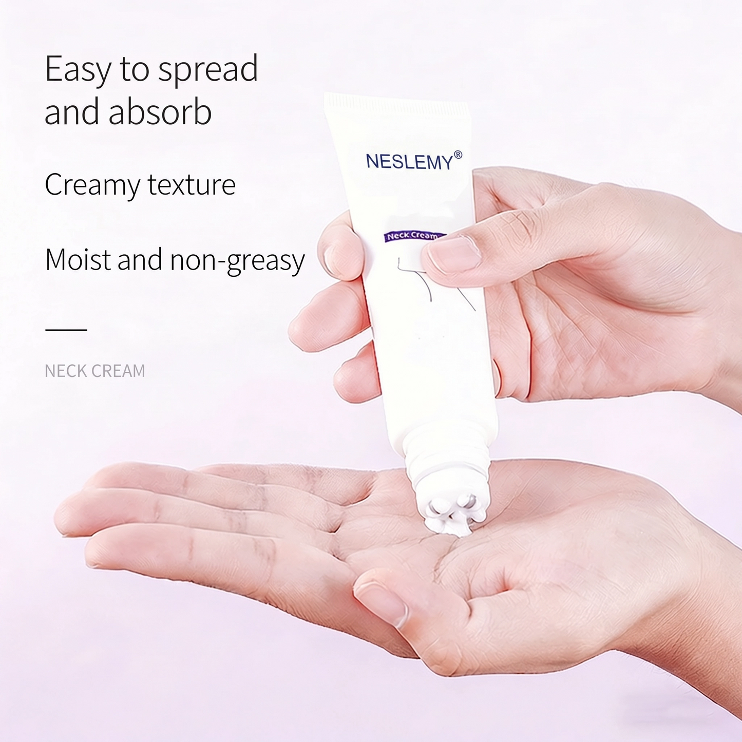 Collagen Neck Firming Cream with 5-Roller Massager | Anti-Aging & Hydrating Neck Care