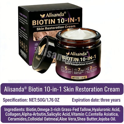 The second item is discounted by 50%✨Alisanda® Biotin 10-in-1 Skin Restoration Cream 🔥