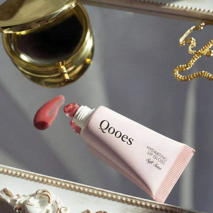 Hydrating Lip Gloss - High Shine & Tinted, Infused with Hyaluronic Acid, Jojoba Oil & Shea Butter