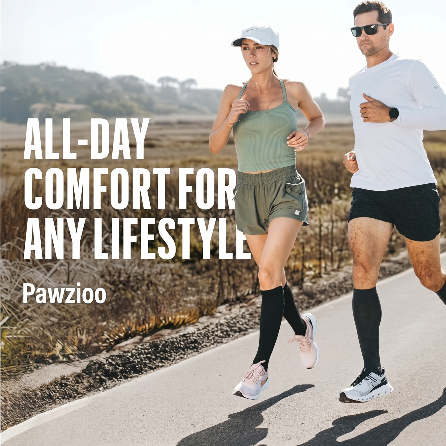 Alpaca compression Socks:  Reduces swelling, no marks, all-day comfort, slides on in seconds