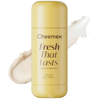 Cheemex Vanilla & Pistachio Deodorant — 24hr Aluminum‑Free Freshness, Brightening & Smooth Underarms