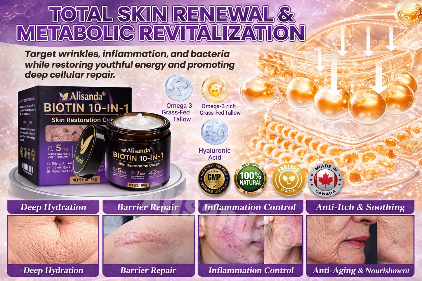 The second item is discounted by 50%✨Alisanda® Biotin 10-in-1 Skin Restoration Cream 🔥