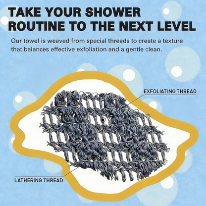 Alisanda Exfoliating Antibacterial Shower Towel