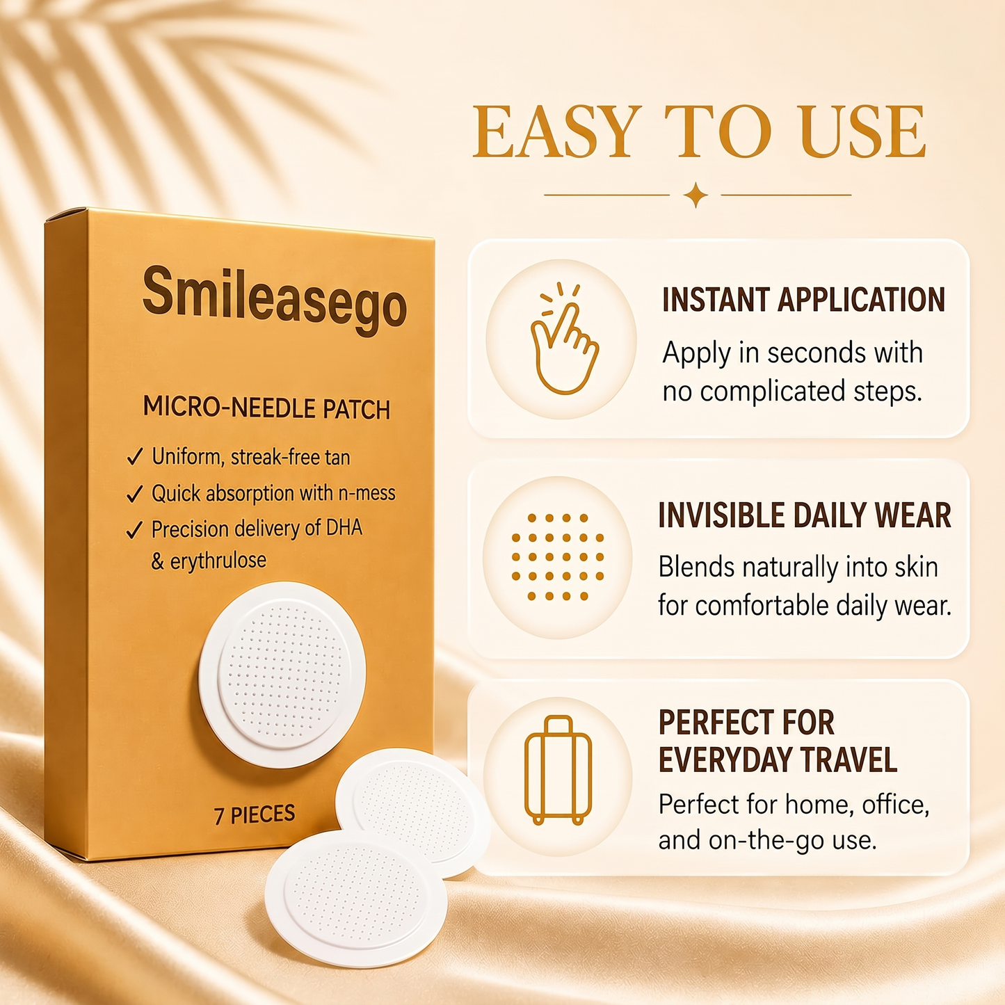 Smileasego Transdermal Tanning Patch