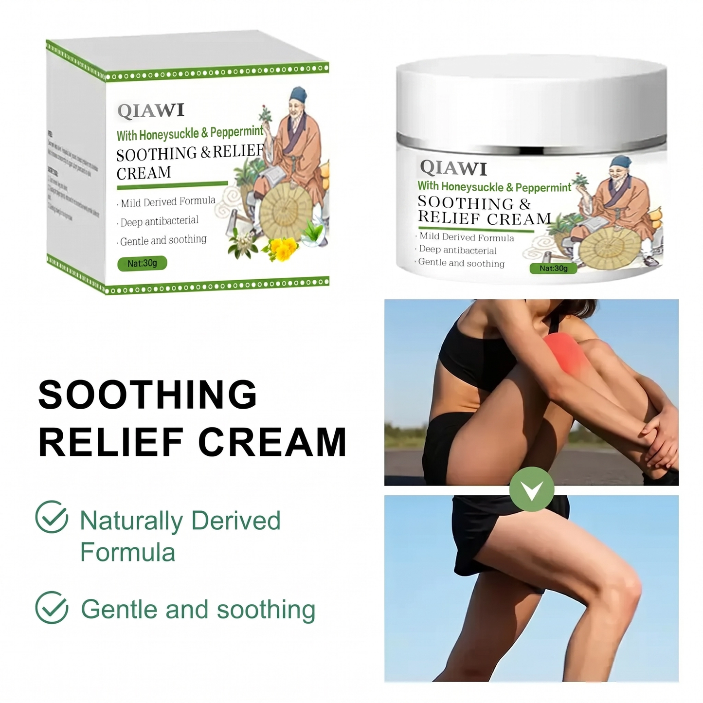 🌿Herbal Soothing Cream – Gentle Daily Moisturizer for Sensitive & Irritated Skin