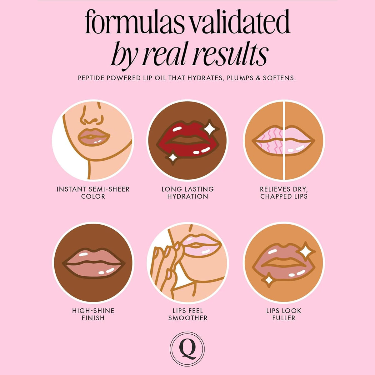 Hydrating Lip Gloss - High Shine & Tinted, Infused with Hyaluronic Acid, Jojoba Oil & Shea Butter