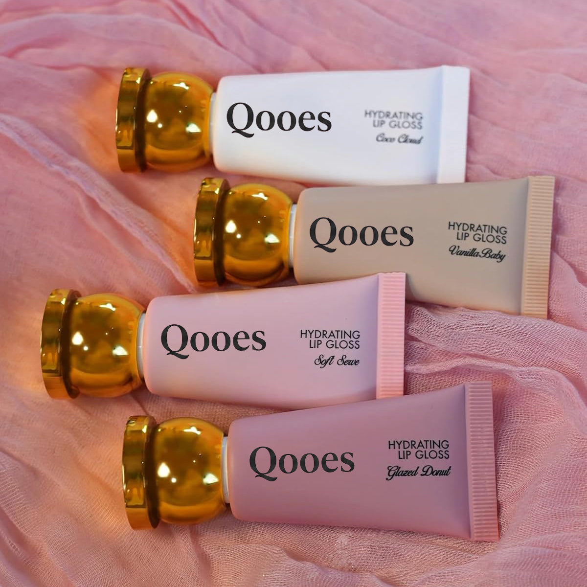 Hydrating Lip Gloss - High Shine & Tinted, Infused with Hyaluronic Acid, Jojoba Oil & Shea Butter