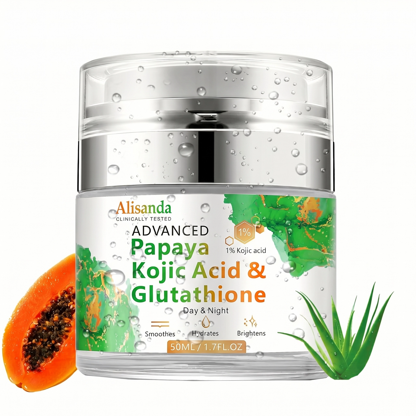 Papaya & Kojic Acid Daily Moisturizer: Brightens, Hydrates & Fades Scars