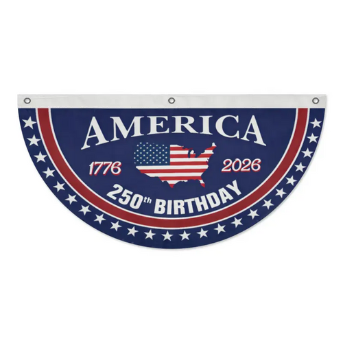 America 250th Anniversary Patriotic Porch Banner (1776–2026) 🇺🇸