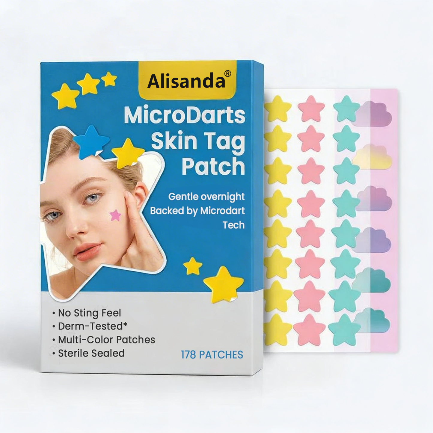 ✨ Alisanda® MicroDarts Skin Tag Patch – Fun Shapes Edition for Gentle Care (offer)