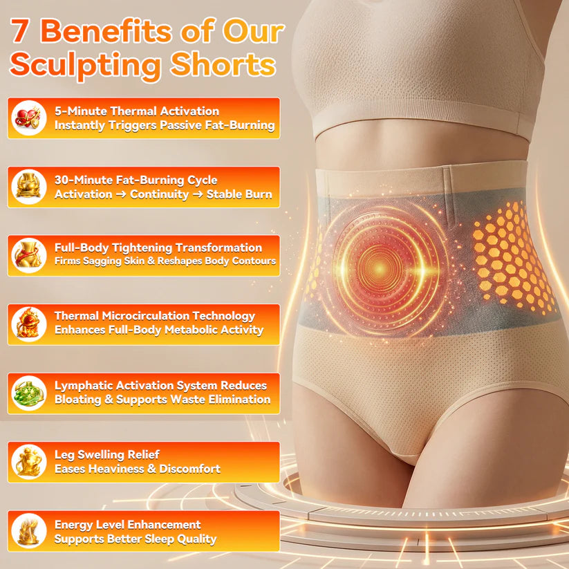Moringa & Berberine 4-In-1 Sculpting & Fat-Burn Shorts