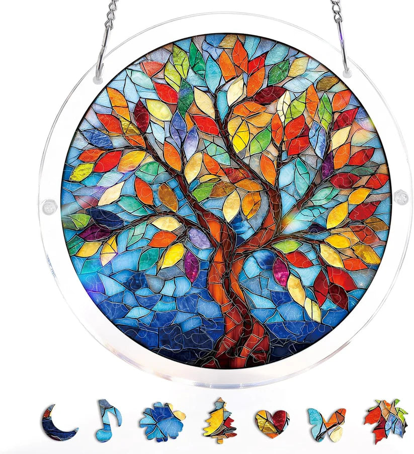 🔥Mother’s Day 49% OFF - DIY Acrylic Jigsaw Puzzle Suncatcher