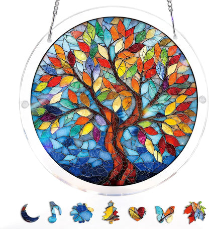 🔥Mother’s Day 49% OFF - DIY Acrylic Jigsaw Puzzle Suncatcher