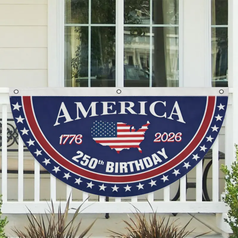 America 250th Anniversary Patriotic Porch Banner (1776–2026) 🇺🇸