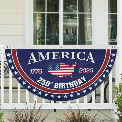 America 250th Anniversary Patriotic Porch Banner (1776–2026) 🇺🇸