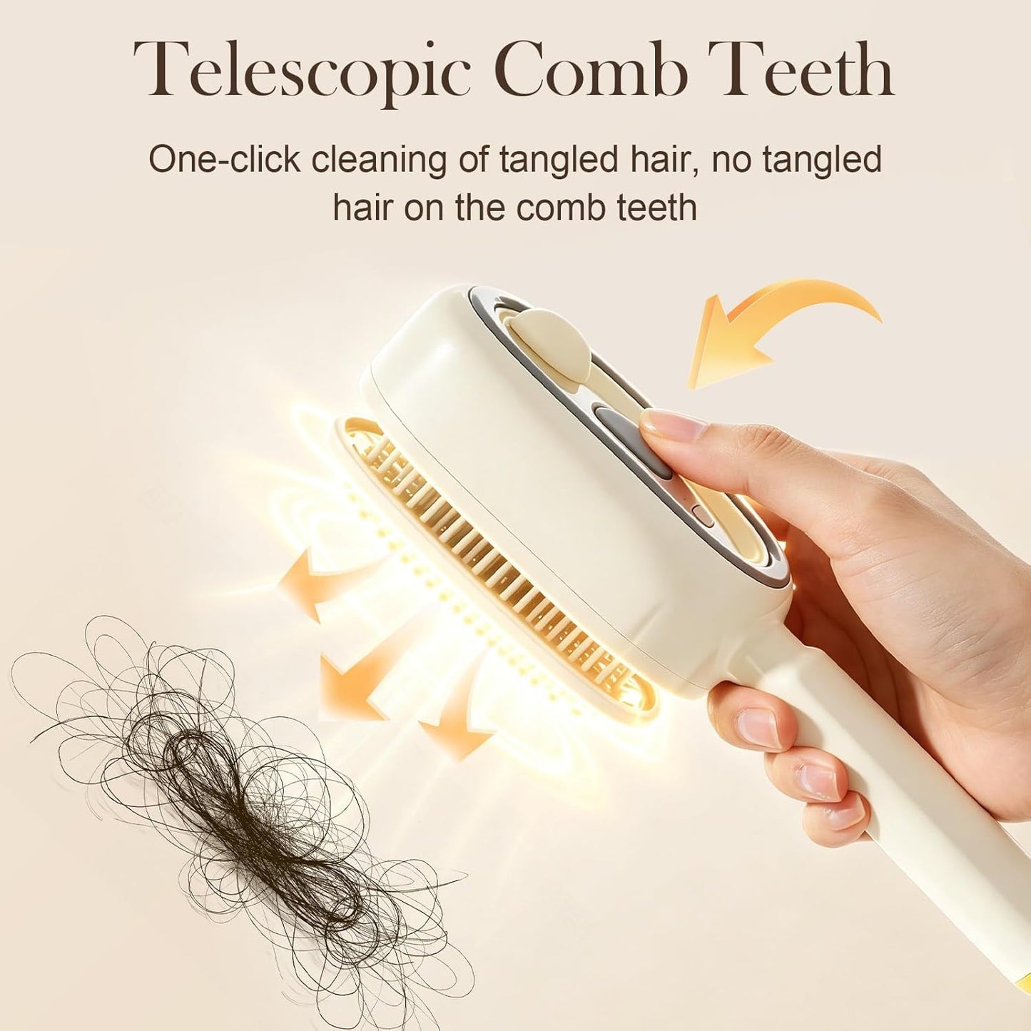 Electric Air Cushion Massage Spray Comb, Self-Cleaning Essential Oil Mist, Anti-Static Volumizing Hairbrush