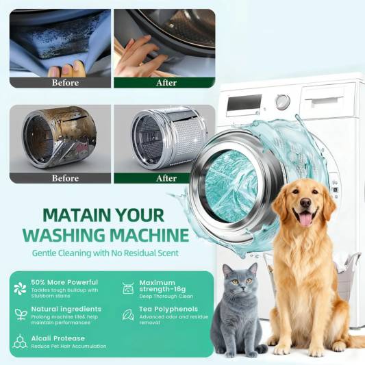 Deep Clean Your Washer. Remove Odors, Grime & Pet Hair Buildup.