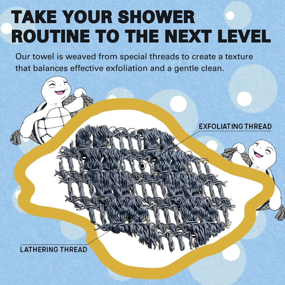 Alisanda Exfoliating Antibacterial Shower Towel