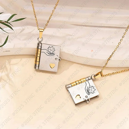 For Daughter - Star In The Universe Book Necklace