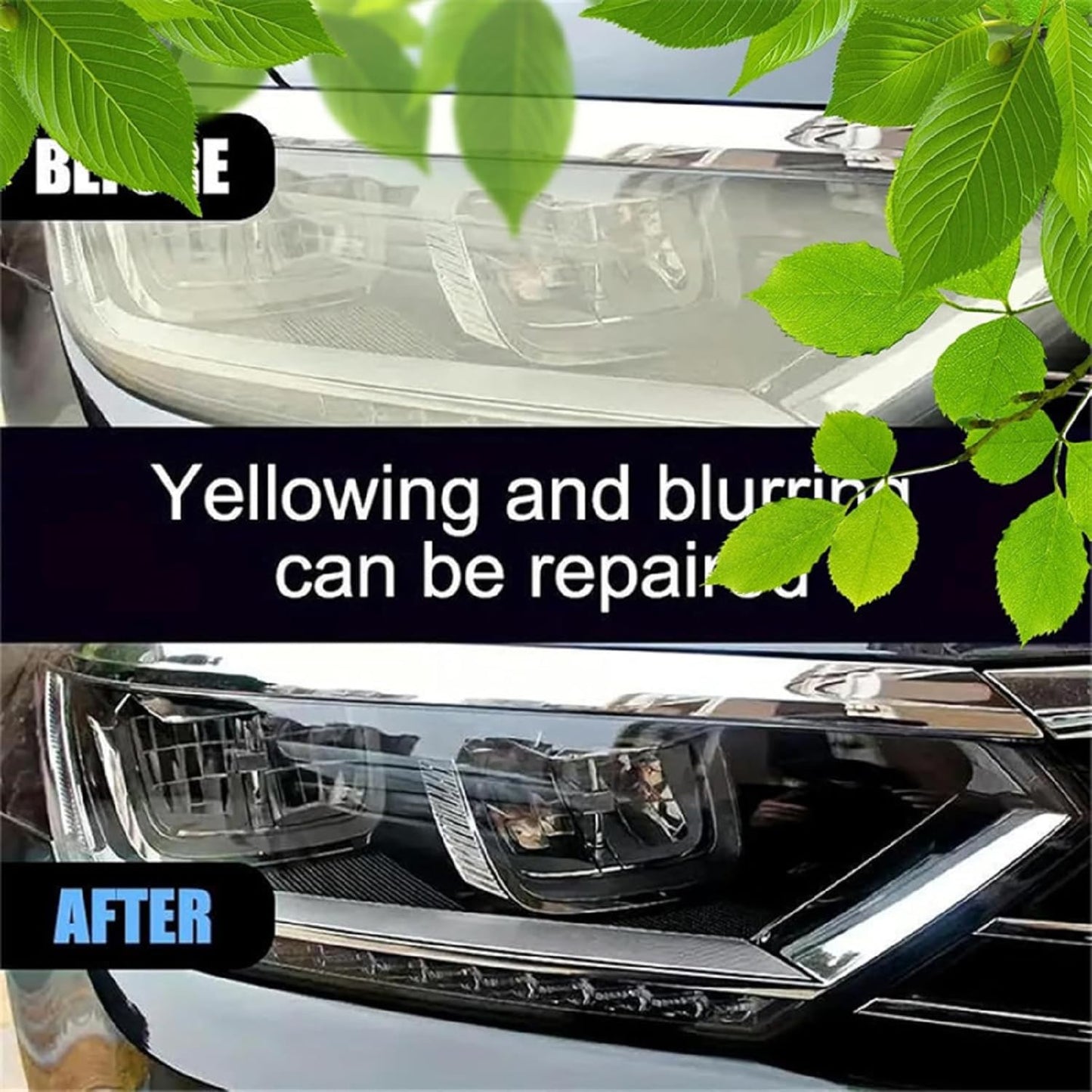 BBOJI Automotive Headlamp Restoration Fluid, oxidized and yellowed automotive headlamps, blurring enhanced crystalline coating refurbisher