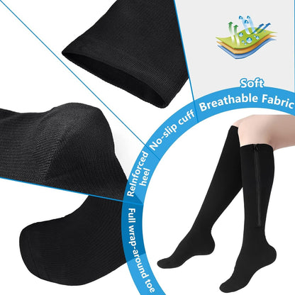 🏃‍♂️ Sports Zipper Socks – Comfort, Support & Easy On/Off