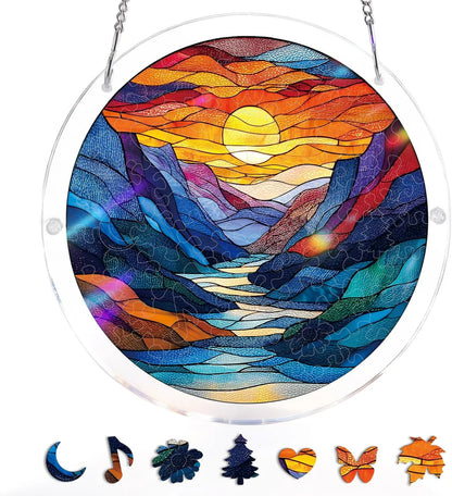 🔥Mother’s Day 49% OFF - DIY Acrylic Jigsaw Puzzle Suncatcher