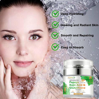 Papaya & Kojic Acid Daily Moisturizer: Brightens, Hydrates & Fades Scars