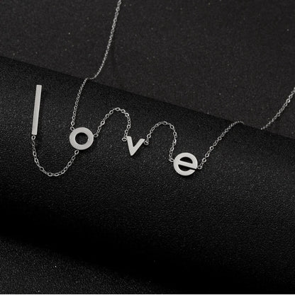 LOVE Lettering Necklace