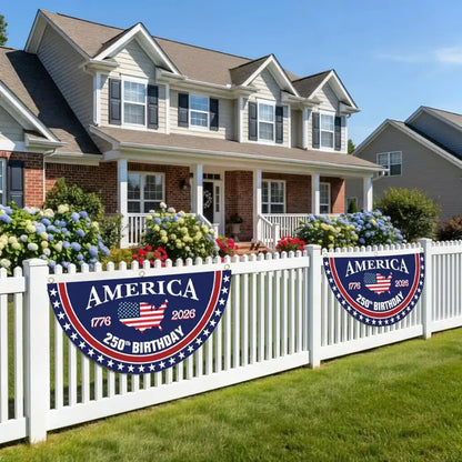 America 250th Anniversary Patriotic Porch Banner (1776–2026) 🇺🇸