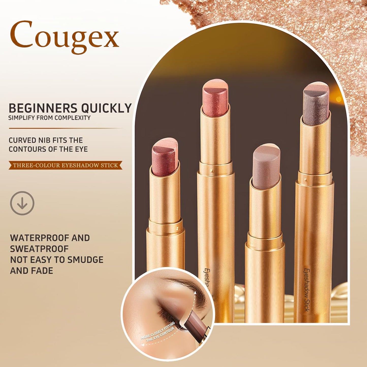 Cougex 3-in-1 Eyeshadow Stick