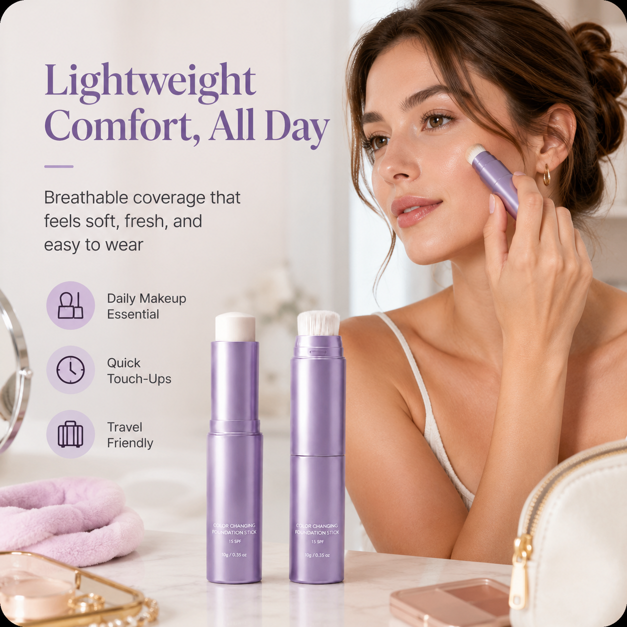 🔥Final 2 Hour 76% OFF🔥 Color Changing Foundation Stick