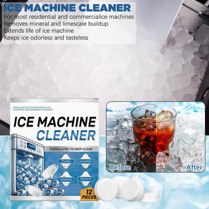 Ice Machine Cleaner & Descaler Tablets – Removes Hard Water Scale, Mineral Buildup & Odor
