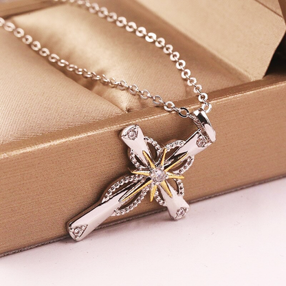 Radiant Star Cross Necklace