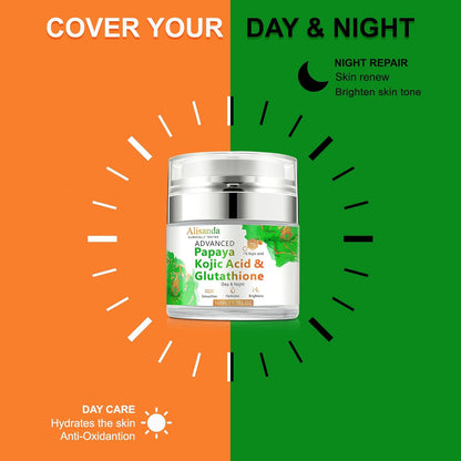 Papaya & Kojic Acid Daily Moisturizer: Brightens, Hydrates & Fades Scars