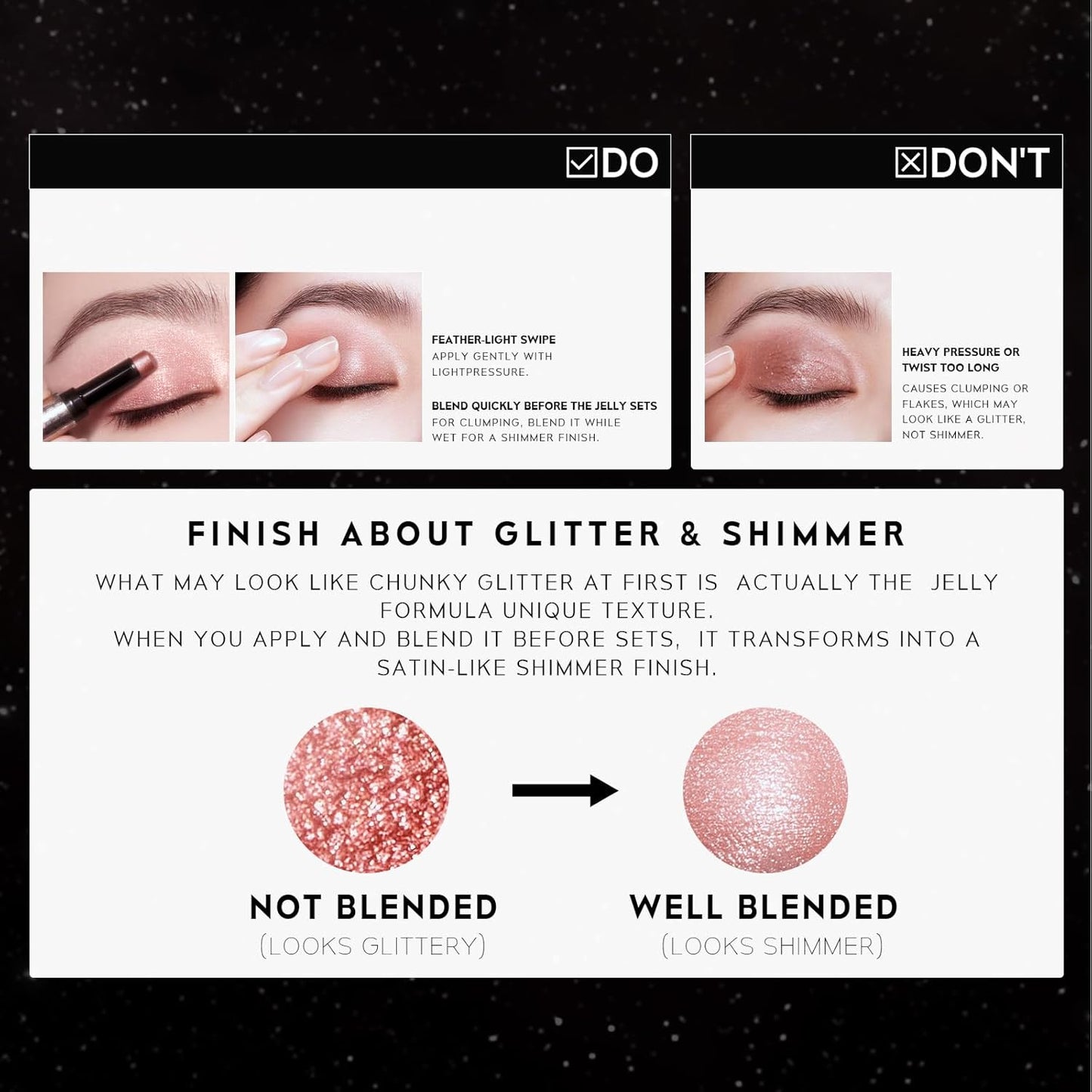 Gel Eyeshadow Stick -  Jelly Eyeshadow Stick for Versatile Looks and Easy Application