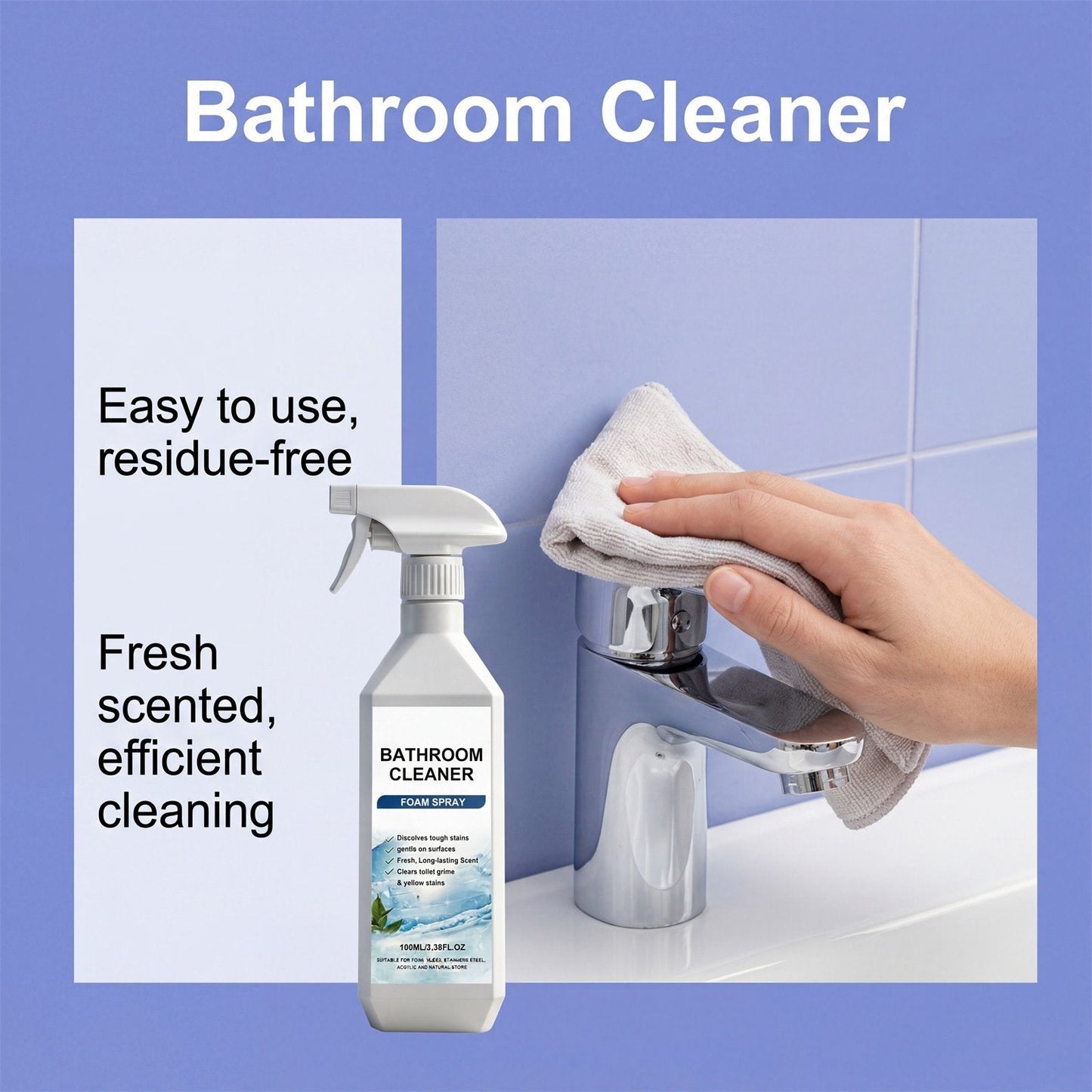 💐Last Day 70% OFF🍋Gravity-Defying Bathroom Cleaner🎁