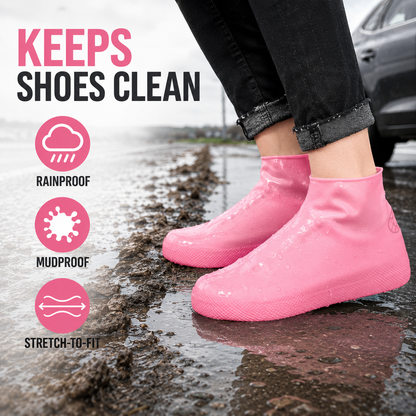 All-Weather Waterproof Silicone Shoe Covers – Anti-Slip, Mudproof & Reusable Protection for Rainy Days