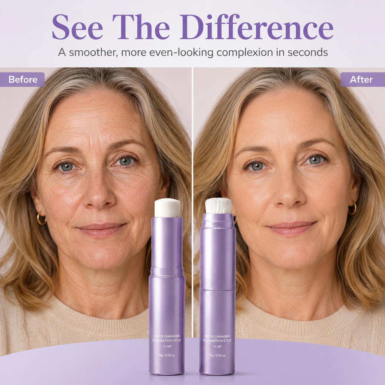 🔥Final 2 Hour 76% OFF🔥 Color Changing Foundation Stick
