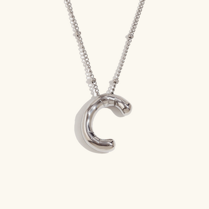 Personalized Bubble Initial Necklace