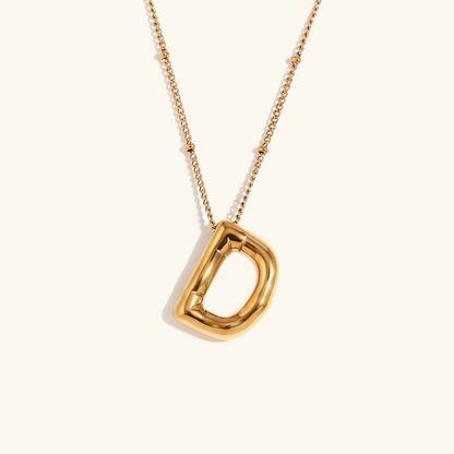 Personalized Bubble Initial Necklace