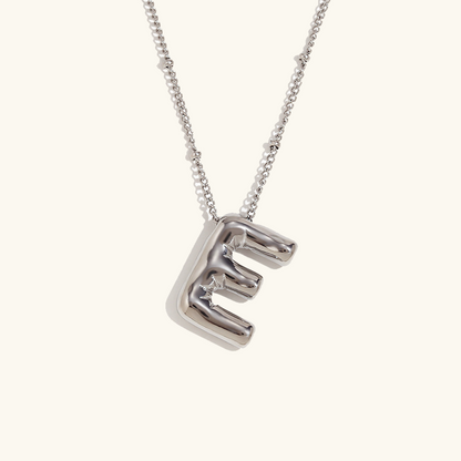 Personalized Bubble Initial Necklace