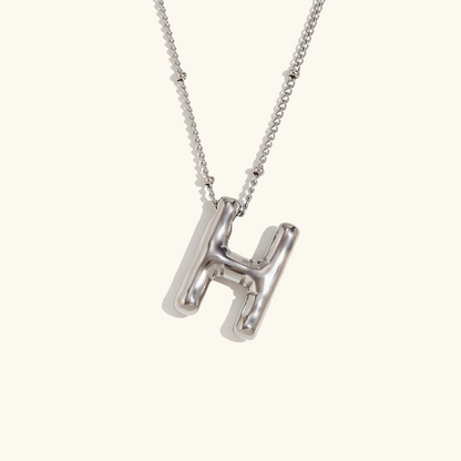Personalized Bubble Initial Necklace