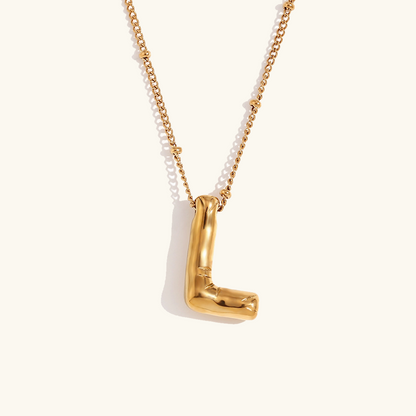 Personalized Bubble Initial Necklace