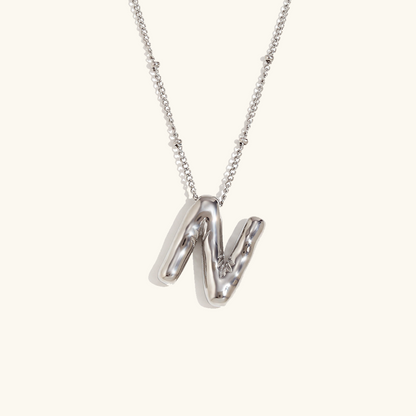 Personalized Bubble Initial Necklace