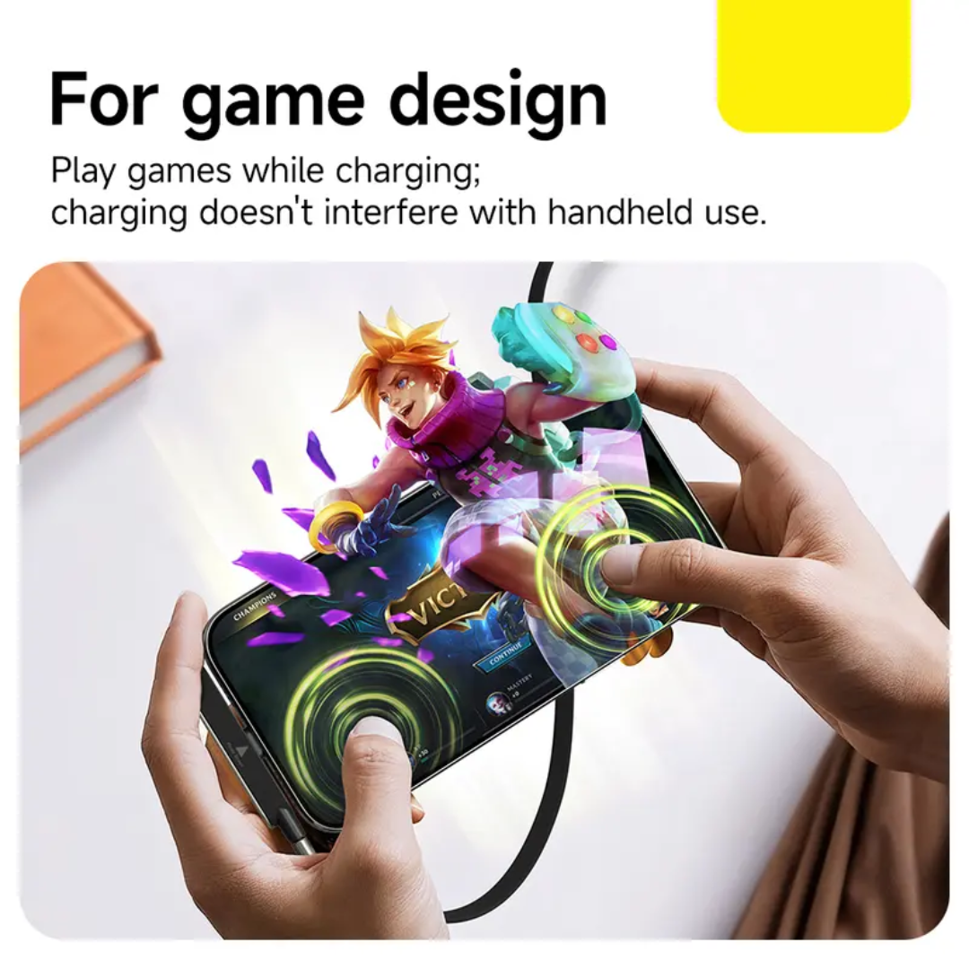240W Type-C Fast Charging Cable with Built-In Foldable Phone Stand